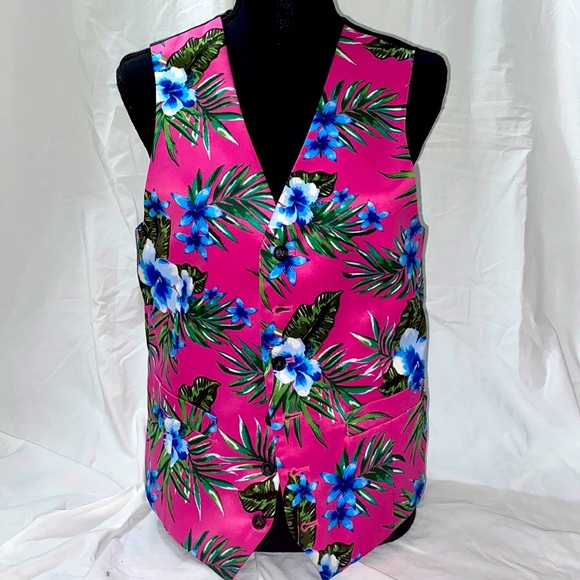 PROM VEST- J.FERRAR 6 BUTTON TROPICAL VEST - Picture 1 of 5